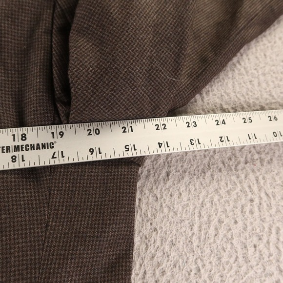 Jos A Bank Jacket M 40R Brown Houndstooth 100% Wool Cashmere Blazer Sport Coat - Picture 12 of 16